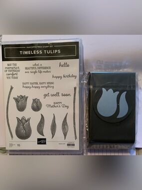 Stampin' Up! Timeless Tulips 🌷 Stamps & Punch Bundle. Punch New In Pkg